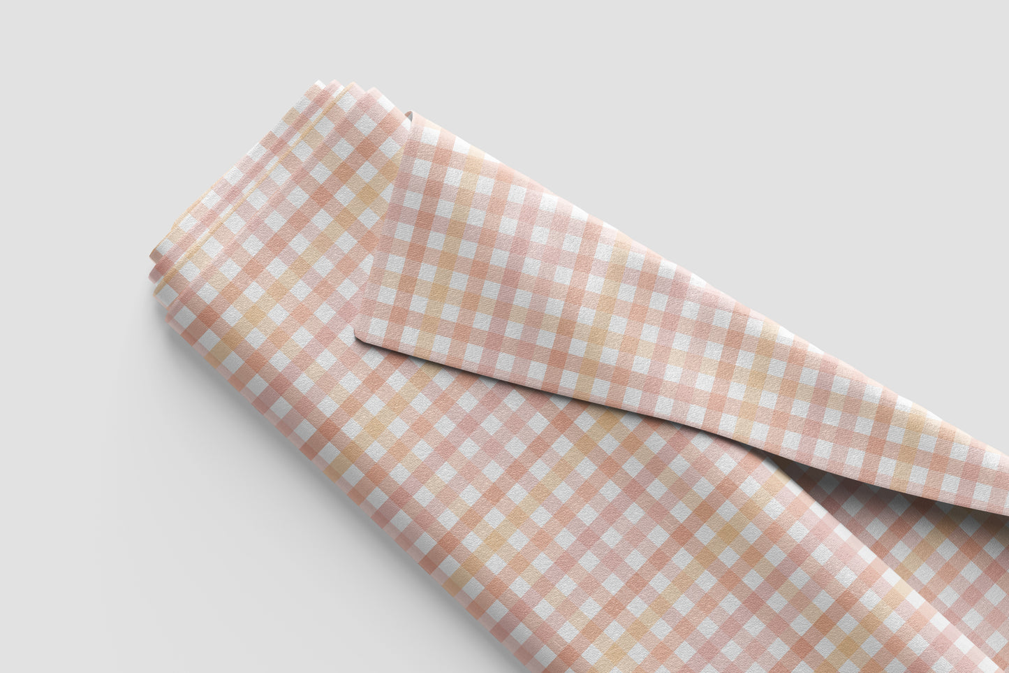 Sage & Peach Tartan