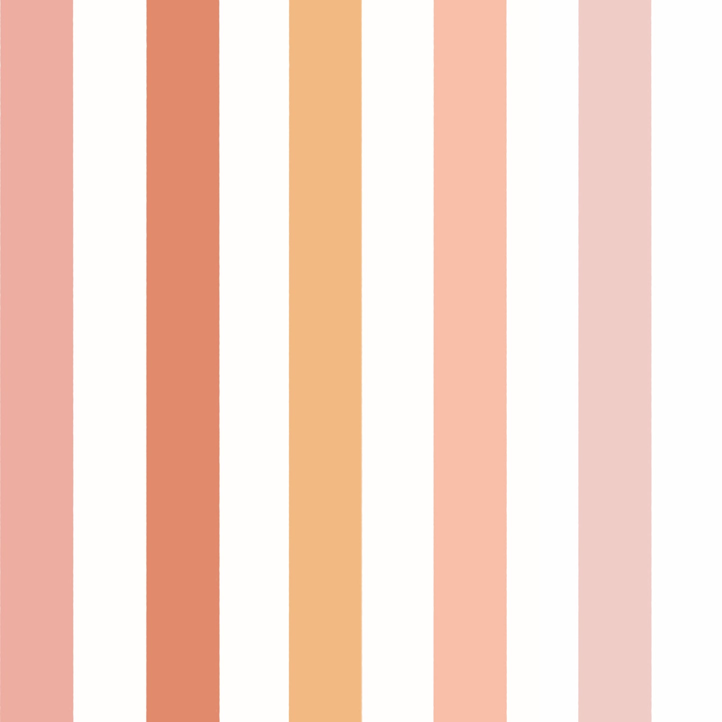 Sage & Peach Pinstripes