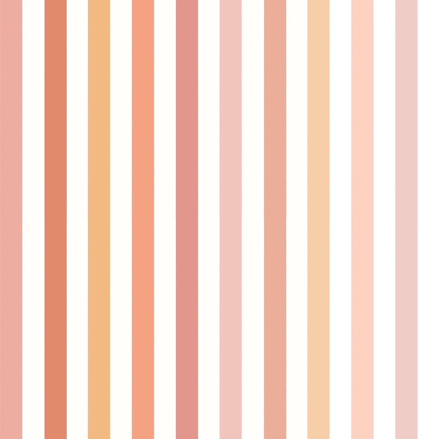 Sage & Peach Pinstripes