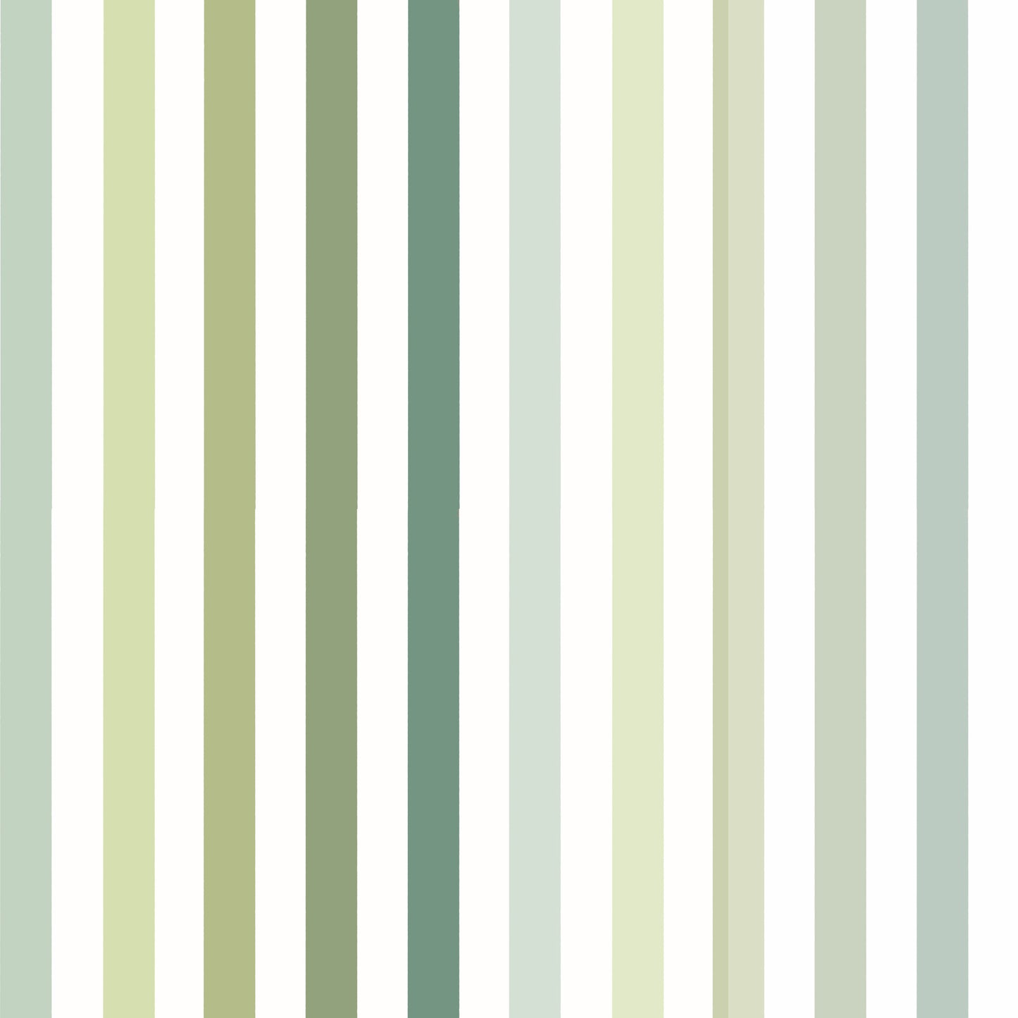 Sage & Peach Pinstripes