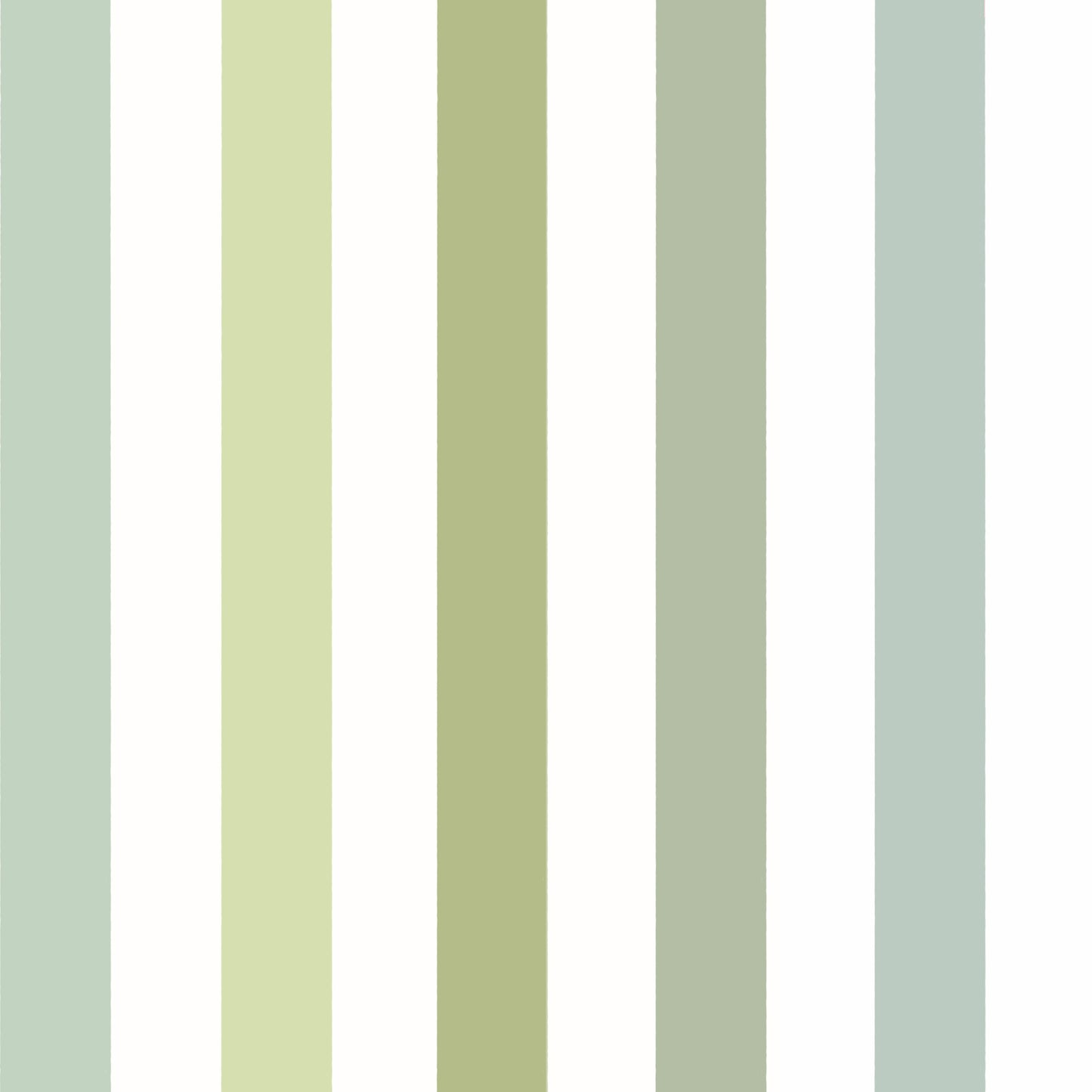 Sage & Peach Pinstripes