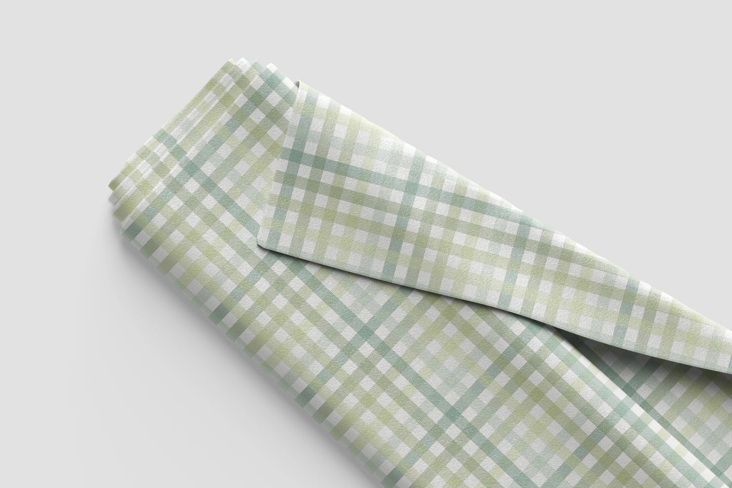 Sage & Peach Tartan