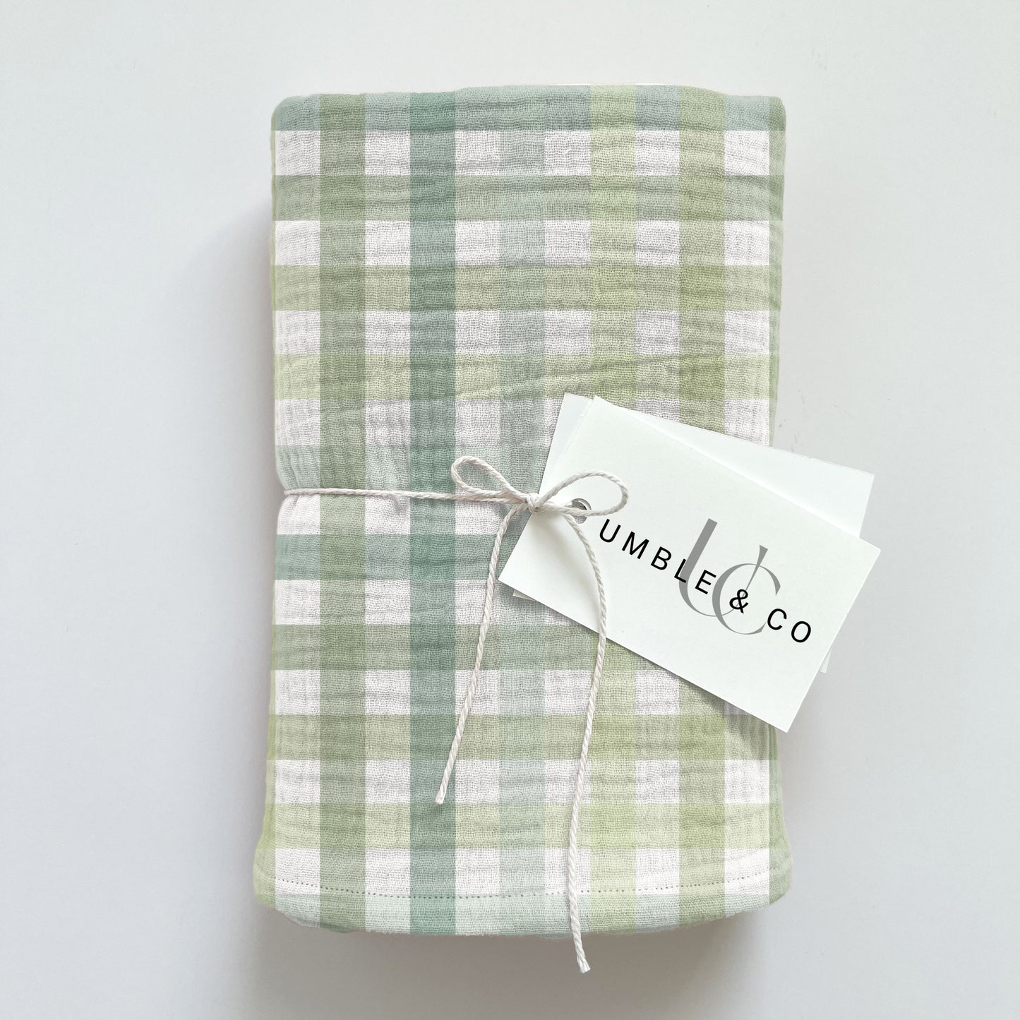 Sage & Peach Tartan